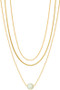 Faux Pearl Pendant Necklace Set