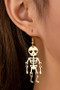 Dangling Heart Eyes Skeleton Drop Earrings