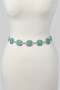 Flower Western Concho Chain Belt