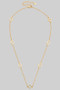 Gold Or Silver Dipped Clover Pendant Necklace
