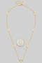 Gold Or Silver Dipped Clover Pendant Necklace