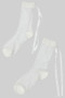 Sheer Calf Socks With Satin Bow