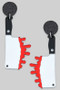 Acrylic Dangling Bloody Knife Earrings - #KE24332