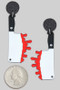 Acrylic Dangling Bloody Knife Earrings - #KE24332