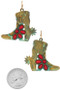 Western Stone Boot Earrings