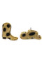Leopard Cowgirl Hat And Boot Post Earrings
