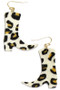 Animal Fur Cowgirl Boot Earrings - #KE18345