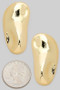 Hammered Oval Shape Post Earrings