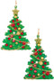 Christmas Tree Acrylic Earrings
