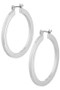 Gold Dipped Flat Hoop Earrings - #93782P