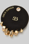 Gold Dipped 3 Piece Huggie Earring Set - #SB-19932