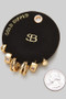 Gold Dipped 3 Piece Huggie Earring Set - #SB-19932