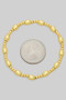 18K Gold Dipped Stretch Bracelet