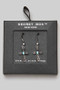 Gold Dipped Antique Cross Drop Earrings