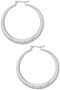 Texture Tapered Hoop Earrings - #HD542