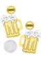 Acrylic Beer Mug Earrings