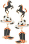 Linked Western Charms Earrings