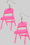 Acrylic Chair Dangle Earrings 