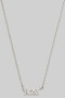 White Gold Dipped Boss Pendant Necklace