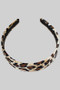 Suede Leopard Headband