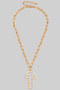 Cross Pendant U Chain Necklace