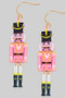 Acrylic Nut Cracker Dangle Earrings