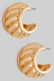 Small Curl Open Hoop Earrings