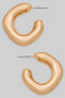 Chubby Bent Hoop Earrings