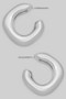 Chubby Bent Hoop Earrings
