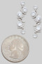 Gold Dipped Cz Geo Drop Earrings