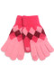 Argyle Print Smart Touch Gloves