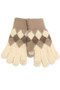 Argyle Print Smart Touch Gloves
