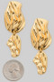 Textured Abstract Drop Earrings