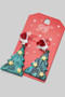 Acrylic Christmas Tree Santa Hat Earrings