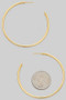 Open Brass Hoop Earrings