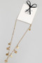 18K Gold Dipped Multi Clover Charms Chain Necklace