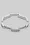 Brass Bar Ring With Cz Pave - #GR5168