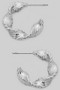 Textured Twist Open Hoop Earrings