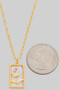 Mop Moon And Stars Pendant Gold Dipped Necklace
