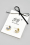 18K Gold Dipped Double Line Small Hoop Earrings