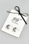 18K Gold Dipped Double Line Small Hoop Earrings