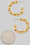 Braided Open Hoop Earrings