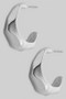 Hammered Open Hoop Earrings - #GE10763