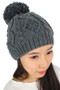  Knit Beanie With Pom.
