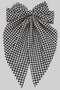 Checkered Bow Hair Clip - #KH24393