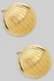 Textured Half Circle Post Earrings
