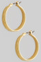Flat Hoop Earrings - #GE10784