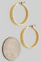Flat Hoop Earrings - #GE10784