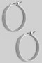 Flat Hoop Earrings - #GE10784