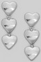 Tiered Heart Drop Earrings - #GE10795